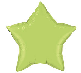 Lime Green Star Shape Mylar Balloon Singapore